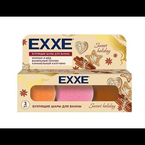 Набор бурлящие шары для ванны, Sweet holiday, 3шт/60г, EXXE фото 1