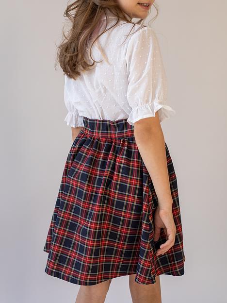 Юбка школьная на девочку KristiKlo в клетку ОПТ фото 7