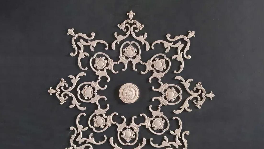 Розетка гипсовая Samaragips декоративная РС-1.1 сборная ОПТ фото 1