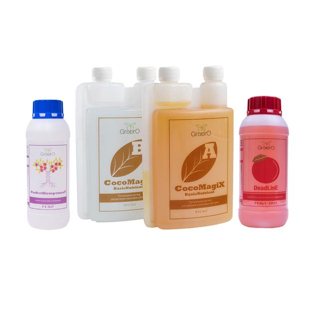 Удобрение базового питания, набор GroBro CocoMagiX Basic, 1 м², опт фото 1