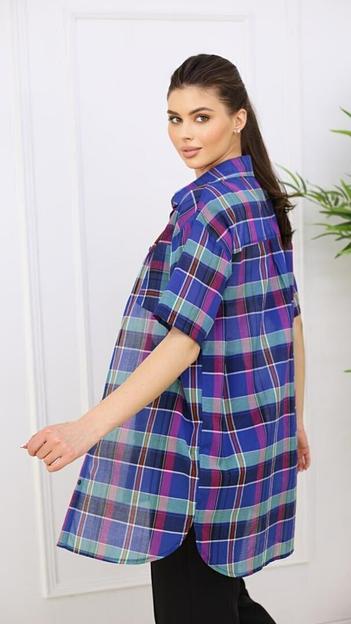 Туника в клетку, Опт фото 2