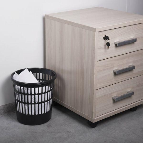 Корзина для бумаг STAFF "Basic" сетчатая, 9 л, черная, 237915 фото 5