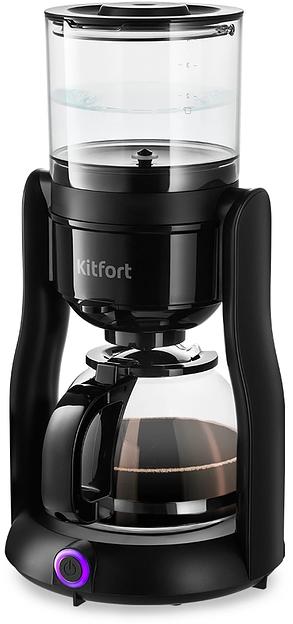 Кофеварка капельная Kitfort КТ-7136 680Вт черный фото 1