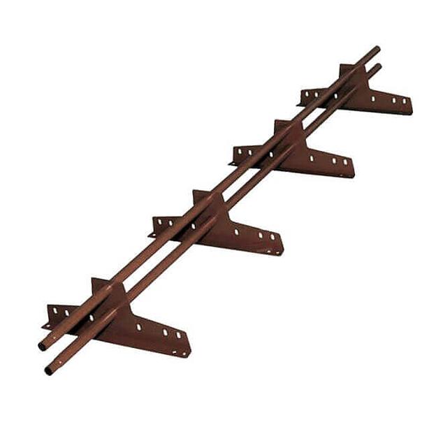 Снегозадержатель ECONOM d-25 (круг) EVRO 8017 RAL 3м Опт фото 1