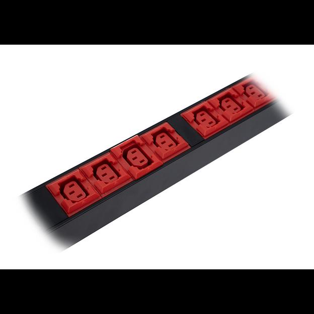 Блок электрических розеток на 18хIEC320 C13 и 6хIEC320 C19, шнур питания 3 м 5x6мм2 с вилкой IEC 60309 32A 3P+N+E (IP44) 1682.5х50.0х44.4мм фото 5