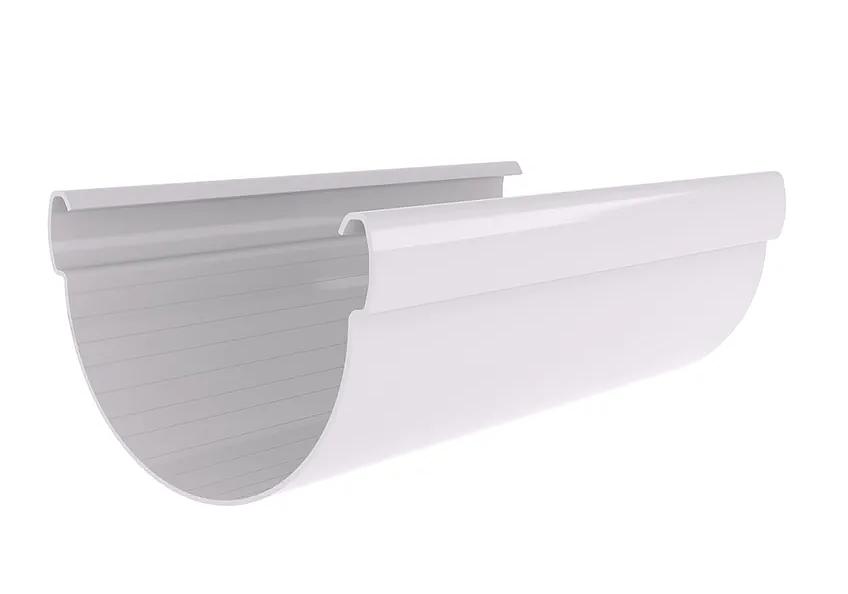 Водосток ПВХ Grand Line желоб «Дизайн 135» 3 м белый фото 1