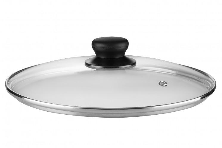 Крышка Ardesto Gemini Gourmet 24 см  стекло  нержавеющая сталь  бакелит AR1924GGL фото 1