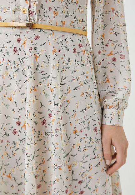 Платье-рубашка белое с цветами Elit by Ter-Hakobyan опт фото 4