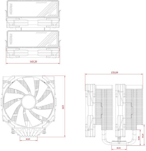 Устройство охлаждения(кулер) ID-Cooling Frozn A720 Soc-AM5/AM4/1151/1200/2066/1700 4-pin Al+Cu 300W 1300gr Ret фото 7