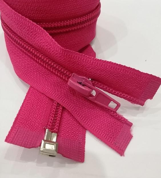 Молния спираль №5 80см. 1 зам. Малиновый фото 1