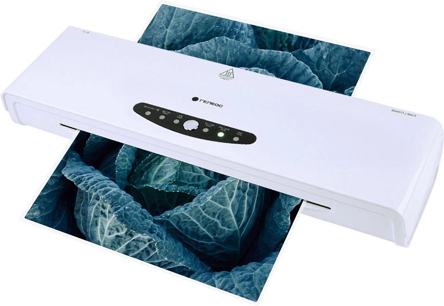 Ламинатор Heleos ЛМА34В белый/черный A3 (60-250мкм) 30см/мин (4вал.) хол.лам. лам.фото реверс фото 2