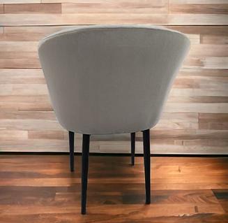 Кресло велюровое серое фото 3