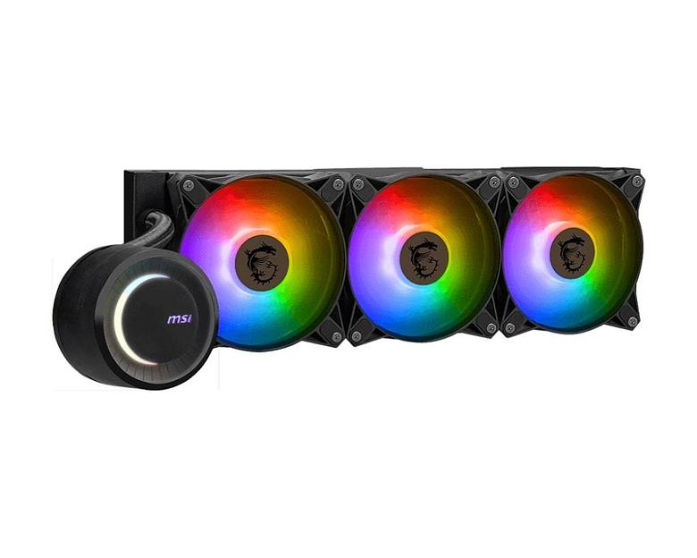 Комплект водяного охлаждения MSI MAG CoreLiquid E360 Black LGA 1150/1151/1155/1156/1200/1700 AM5/AM4/TR4/sTRx4 ARGB фото 3
