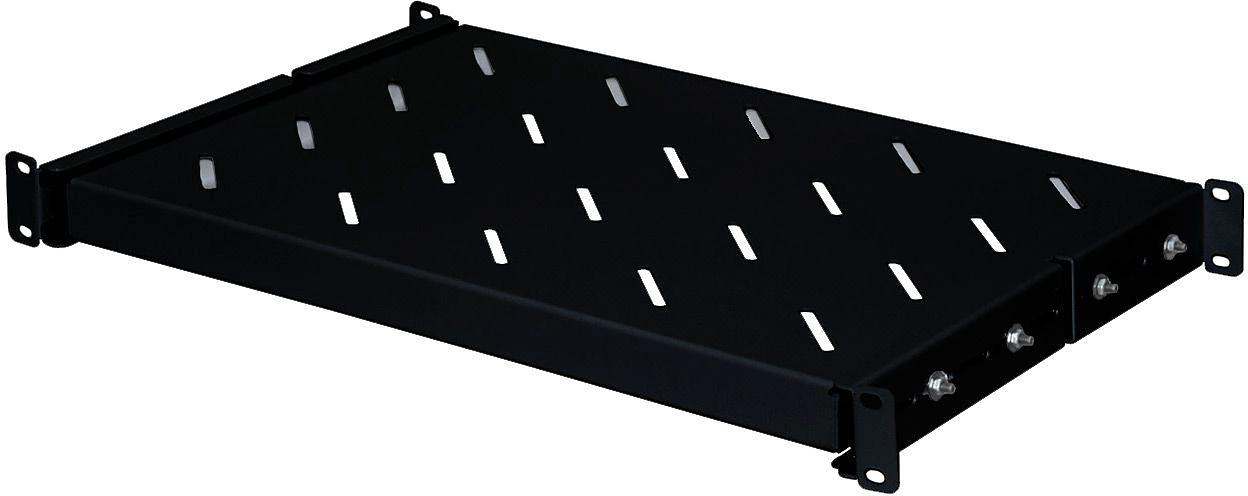 Полка выдвижная NTSS NTSS-MSKB-FS-800-BL 1U нагр.:20кг. 19" 500мм черный (упак.:1шт) фото 1