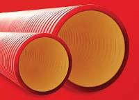 Труба жесткая двустенная для кабельной канализации (6кПа) д200мм, длина  5,70м. фото 1