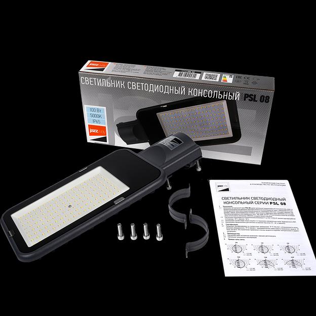 Светильник светодиодный PSL 08 100Вт 5000К GR 120град. уличный консольный ДКУ IP65 JazzWay 5045828 фото 3