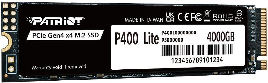 Накопитель SSD Patriot PCIe 4.0 x4 4TB P400LP4KGM28H P400 M.2 2280 фото 2