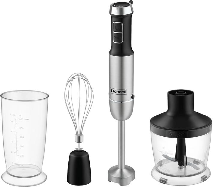 Блендер погружной Rondell RDE-1306 1200Вт черный/серебристый фото 1