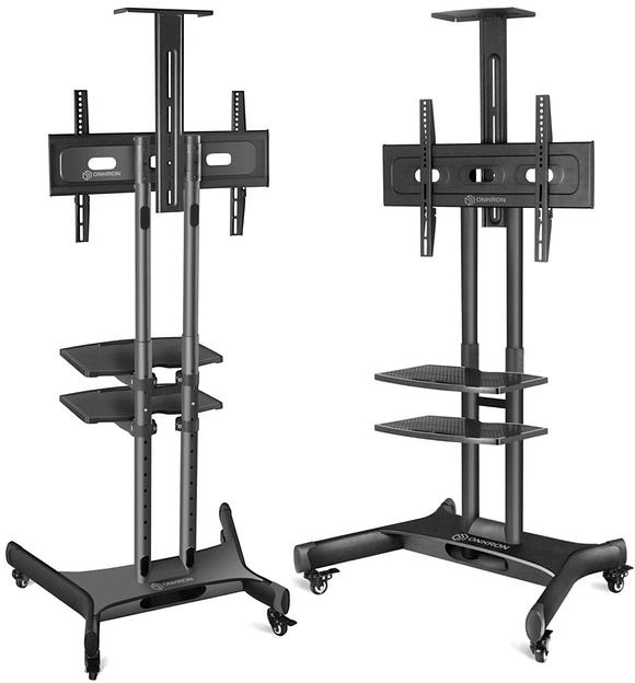 Подставка для телевизора Onkron TS1552 черный 40"-70" макс.60.5кг напольный мобильный фото 2