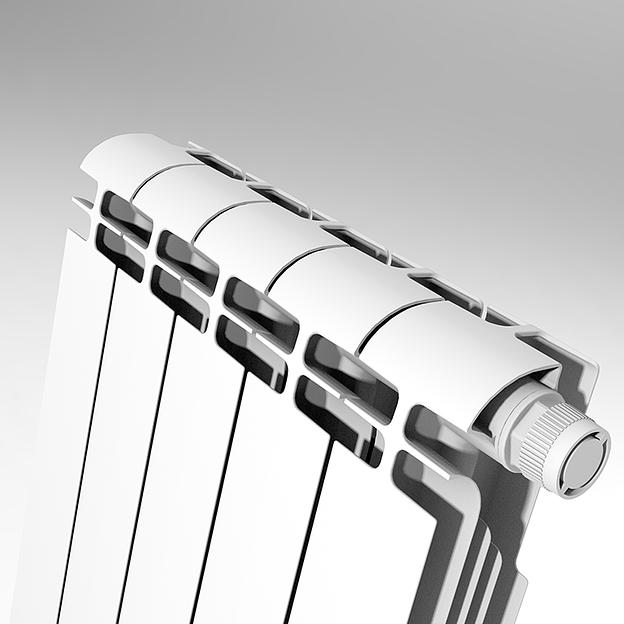 Алюминиевый секционный радиатор Теплоприбор АР1-500НП фото 2