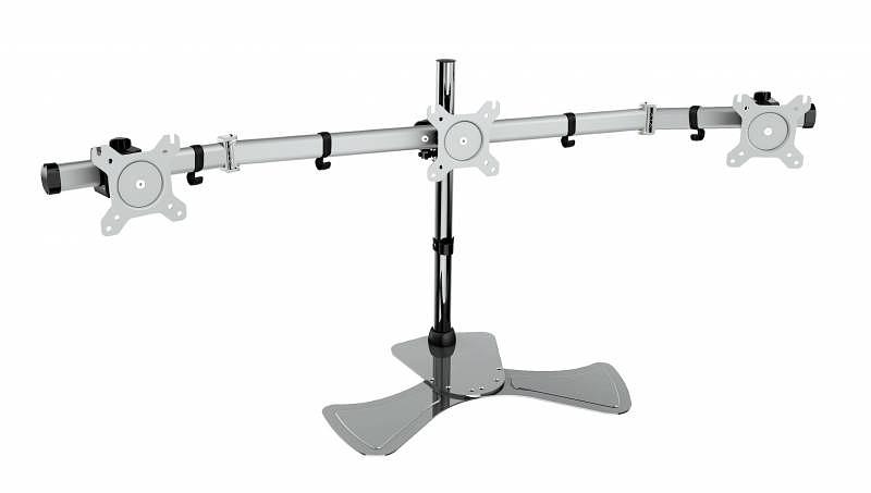 Кронштейн для мониторов Cactus CS-VM-MP330S-AL серебристый 15"-24" макс.8кг настольный наклон фото 1