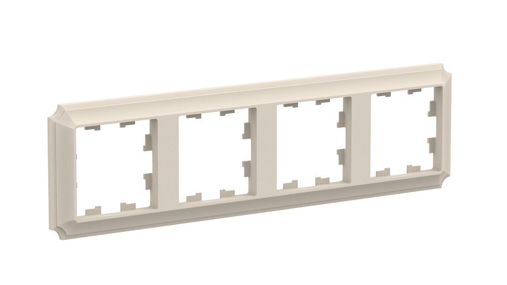 ATLASDESIGN ANTIQUE 4-постовая рамка, универсальная, БЕЖЕВЫЙ фото 2