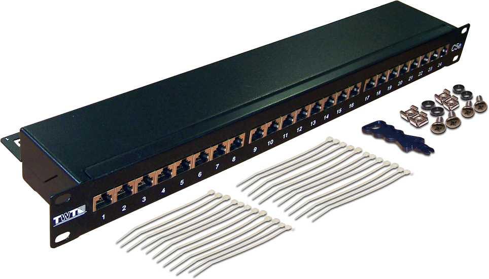 Патч-панель Lanmaster TWT-PP24STP/6 19" 1U 24xRJ45 кат.6 FTP фото 2