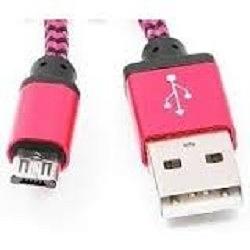 Gembird Кабель USB 2.0 Cablexpert CC-mUSB2pe1m, AM/microBM 5P, 1м, нейлоновая оплетка, алюминиевые разъемы, фиолетовый, пакет фото 1