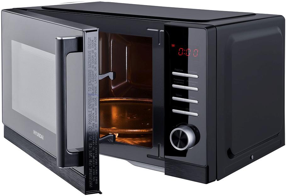 Микроволновая Печь Hyundai HYM-D3013 25л. 800Вт черный фото 6