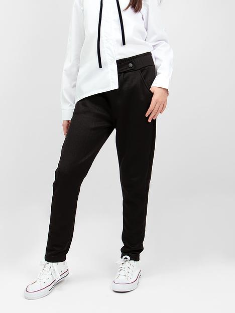 Брюки для девочки Соль&Перец чёрный, арт.SP24151 ОПТ фото 4