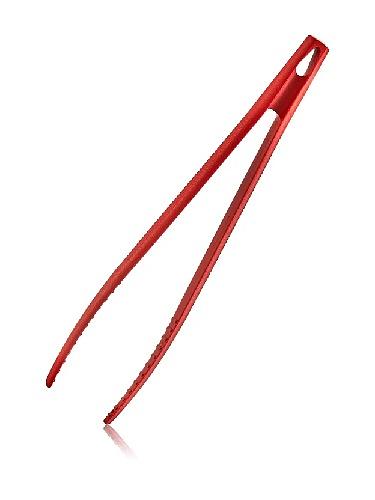 Щипцы (пинцет) 28 см. пластик. красные /1/24/144/ фото 1