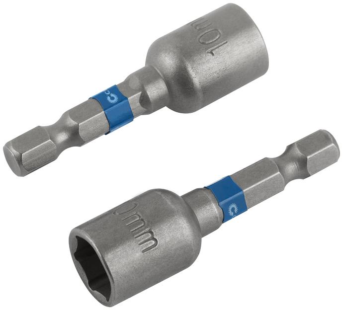 Набор бит с торцевыми магнитными головками 10 мм, 2 шт, Profi, 48 мм фото 4