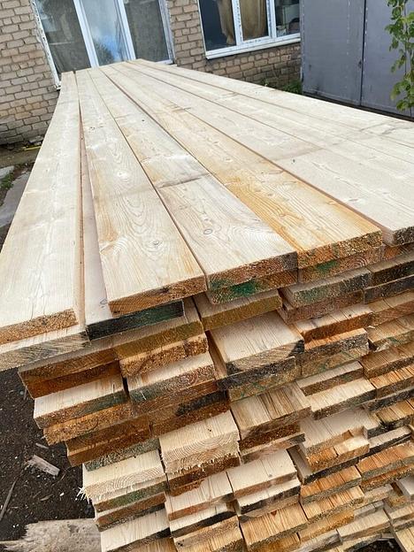 Доска строительная 31х150х3000/4000/6000 мм, ель фото 1