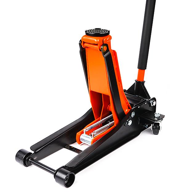 Гидравлический супернизкий подкатной домкрат 3т 75-500мм Kingqueen QJD64A-6 фото 4