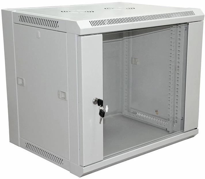 Шкаф коммутационный Rexant Pro (04-2224) настенный 18U 600x600мм пер.дв.стекл без задн.дв. 90кг серый фото 1