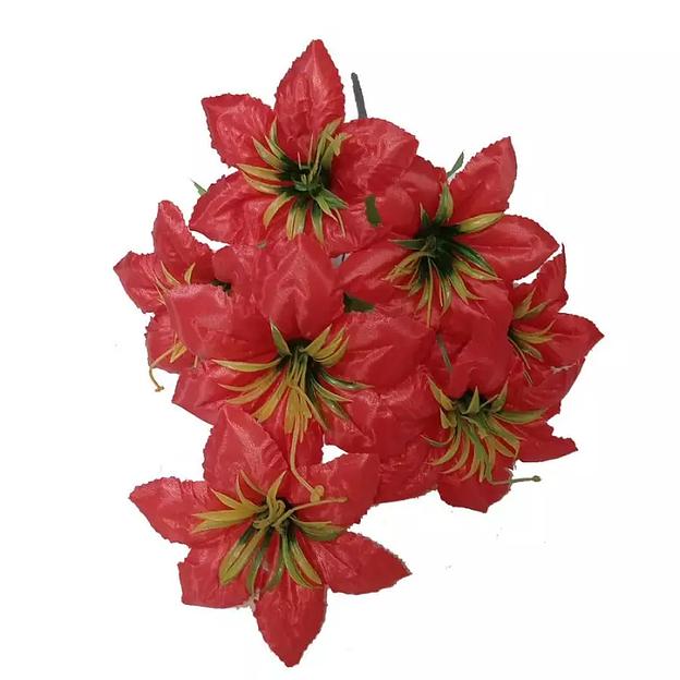 Букет с клематисами 7 голов 44см 350-708 фото 2