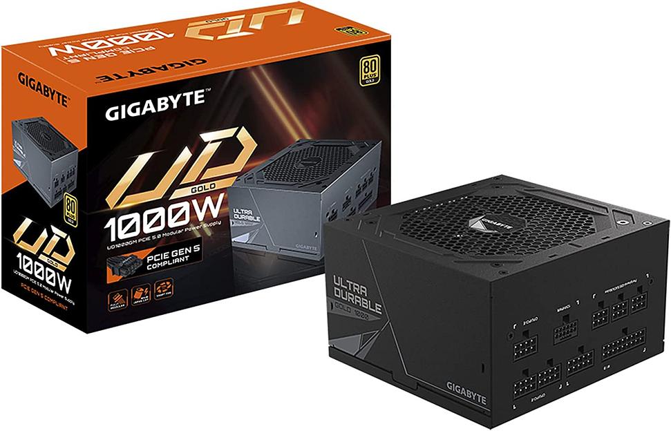 Блок питания Gigabyte ATX 1000W GP-UD1000GM PG5 80+ gold (24+4+4pin) APFC 120mm fan 8xSATA Cab Manag RTL фото 7