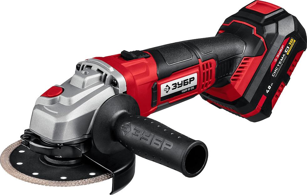 Углошлифовальная машина Зубр Мастер УШМ-18-125-41 10000об/мин рез.шпин.:M14 d=125мм фото 2