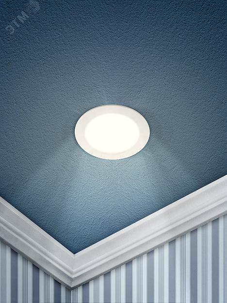 Светильник светодиодный ДВО-6W 4000К 210Лм d=118мм IP20 круглый ЭРА Б0017486 фото 5