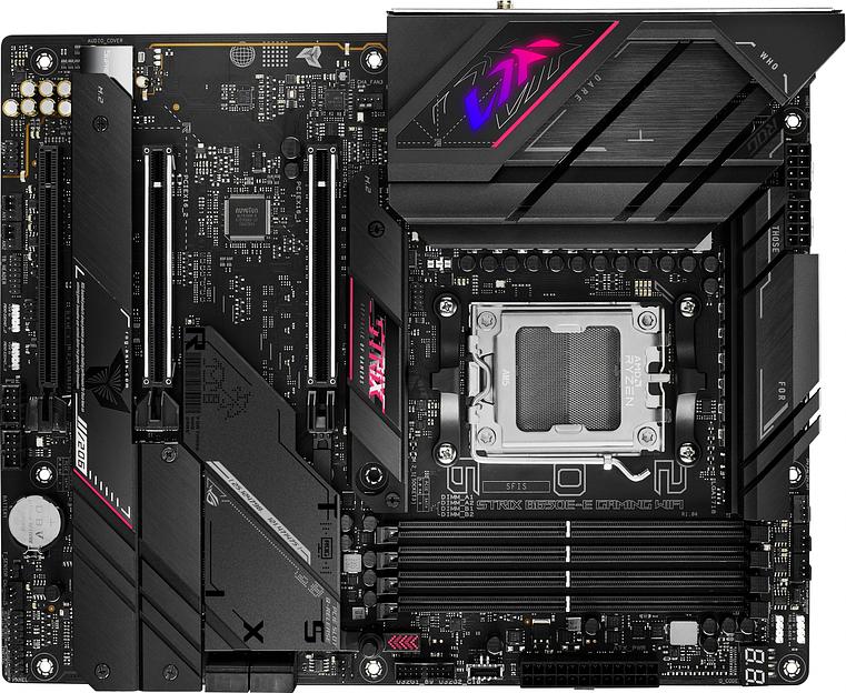 Материнская плата ASUS ROG STRIX B650E-E GAMING WIFI, Socket AM5, B650, 4*DDR5, HDMI+DP, 4xSATA3 + RAID, M2, Audio, Gb LAN, USB 3.2, USB 2.0, ATX; 90MB1BB0-M0EAY0 (ROG STRIX B650E-E GAMING WIFI) фото 1