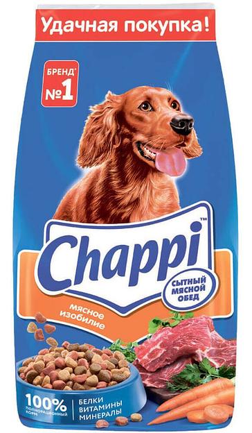 Сухой корм для собак «Чаппи» 15 кг, мясное изобилие, 30 шт фото 1