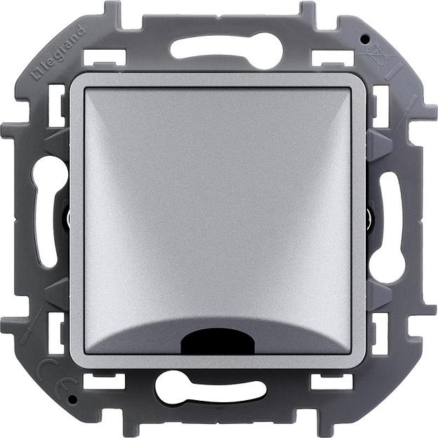 Legrand 673892 Вывод кабеля с зажимом для крепления - INSPIRIA - алюминий фото 1