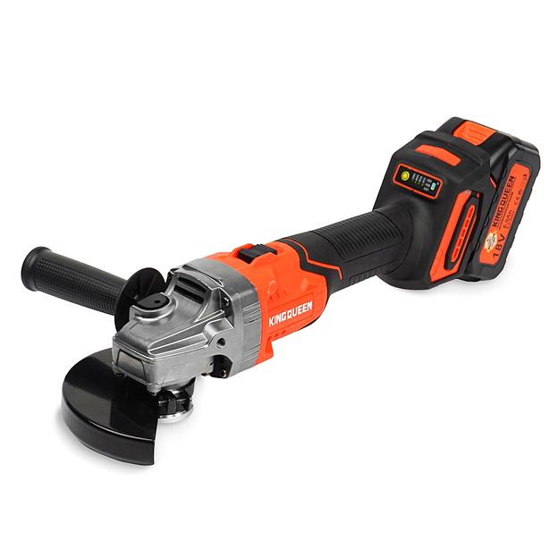 Болгарка (УШМ) бесщеточная KINGQUEEN АКБ с функцией шлифовки KQ-YJ803C фото 1