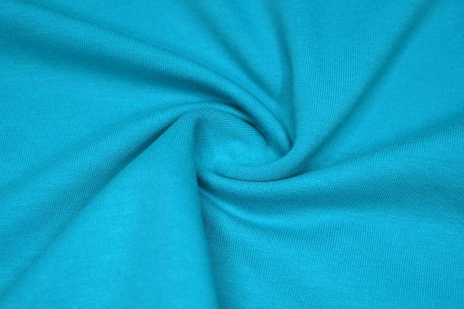 Футер однотонный 2-х нитка петля голубой 50567 ШТ фото 1