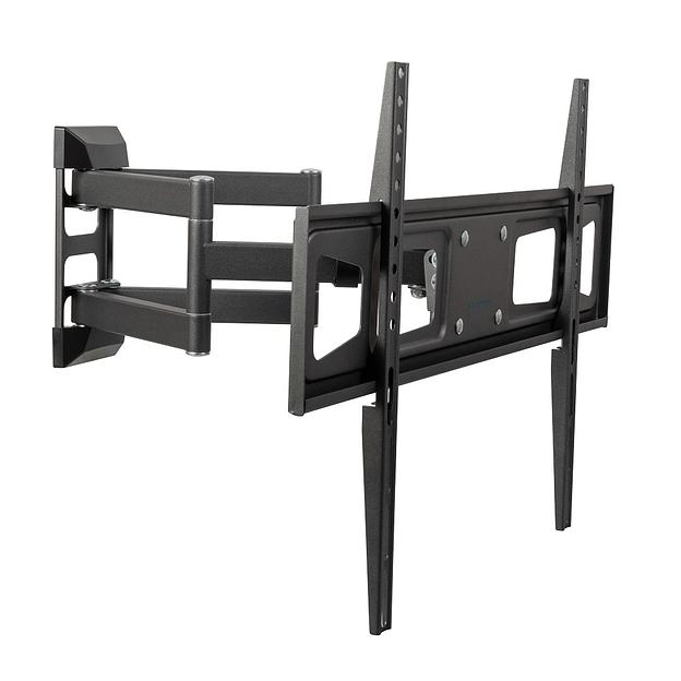 Kromax CORBEL-11 grey titan {32"-75"; Максимальная нагрузка: 45 кг; VESA: 200x200, 200х300, 200х400, 300х200, 300х300, 300х400, 400х200, 400х300, 400х400, 600х400 мм; Наклон: +5°-12°Поворот: ±90°} фото 1