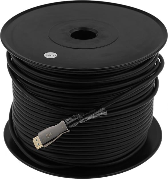 Кабель соединительный аудио-видео Premier 5-806 100.0 HDMI (m)/HDMI (m) 100м. позолоч.конт. черный фото 2