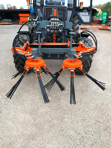 Выгребатель веток садовый двухсторонний (гидравлический) фото 1