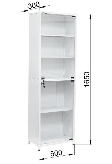 Шкаф металлический медицинский одностворчатый «Эконом» Э-110-ШКЭ фото 2