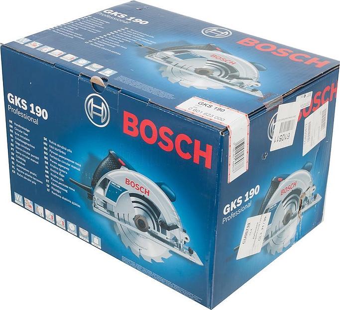 Циркулярная пила (дисковая) Bosch GKS 190 Professional 1400Вт (ручная) D диска.:190мм (0601623000) фото 9