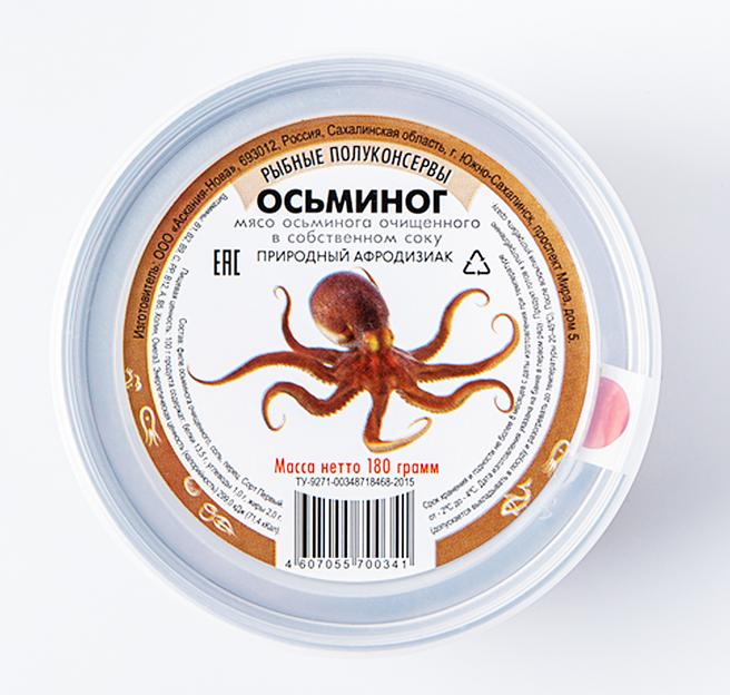 Консервы «Осьминог филе» в собственном соку ОПТ фото 1